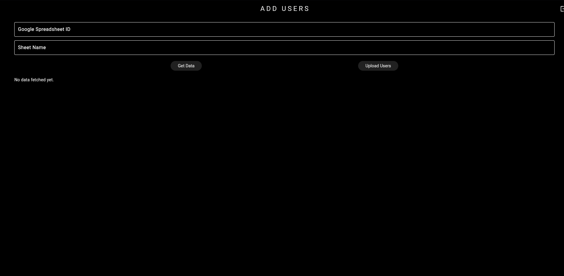 User Dashboard Web